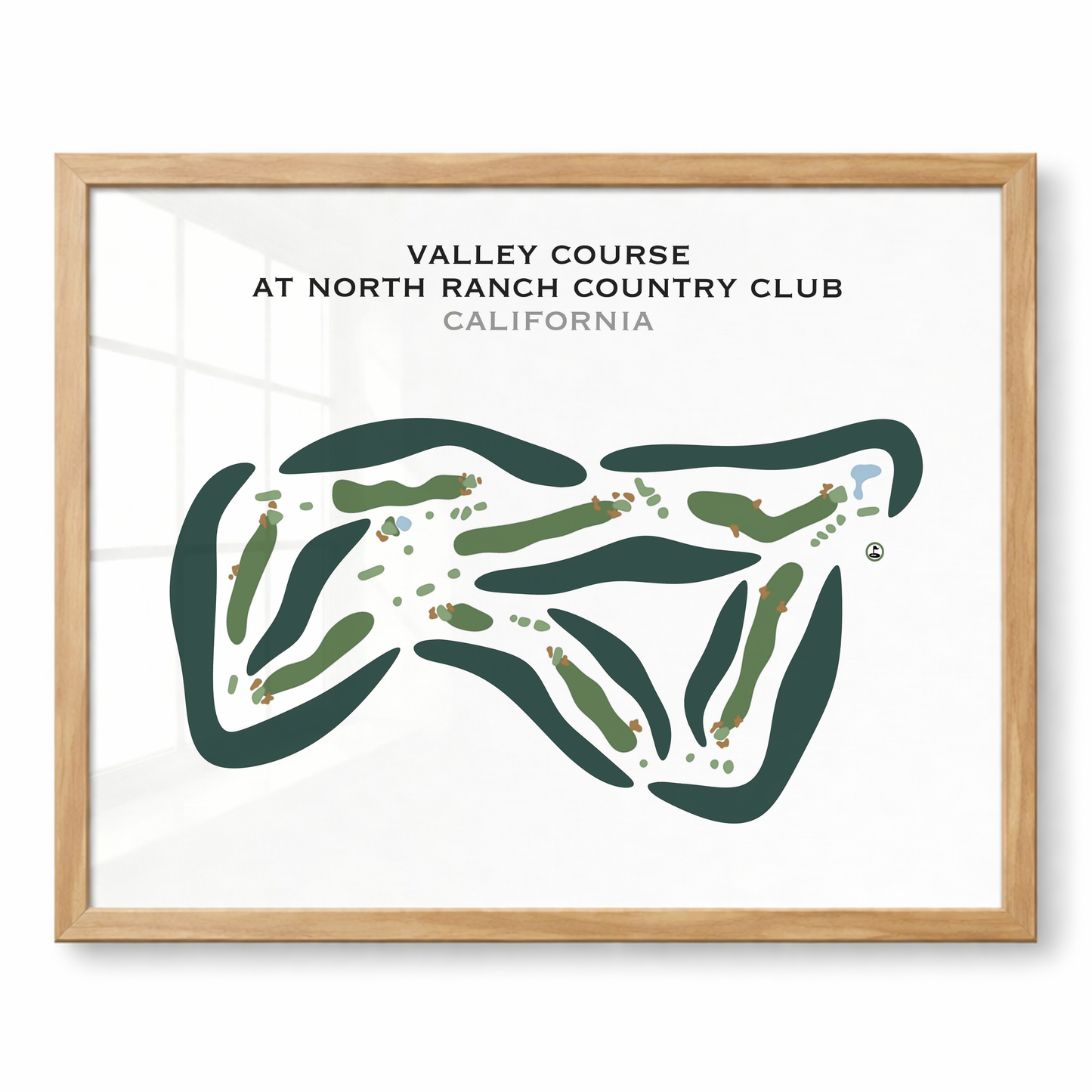 Valley Course at North Ranch Country Club, California - Printed Golf Courses