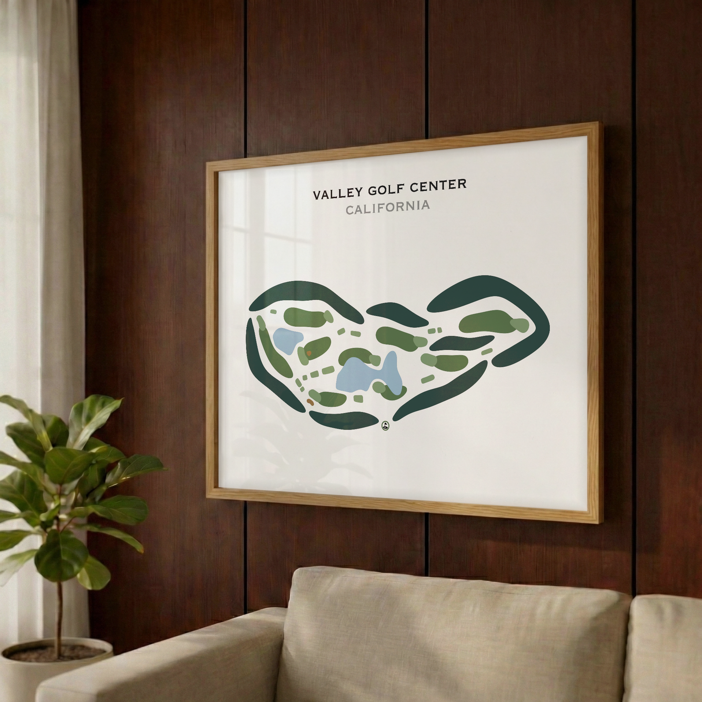 Valley Golf Center, California - Printed Golf Courses
