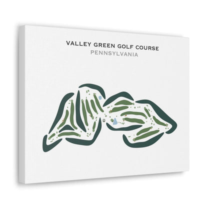 Valley Green Golf Course, Pennsylvania - Printed Golf Courses