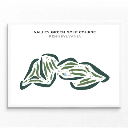 Valley Green Golf Course, Pennsylvania - Printed Golf Courses