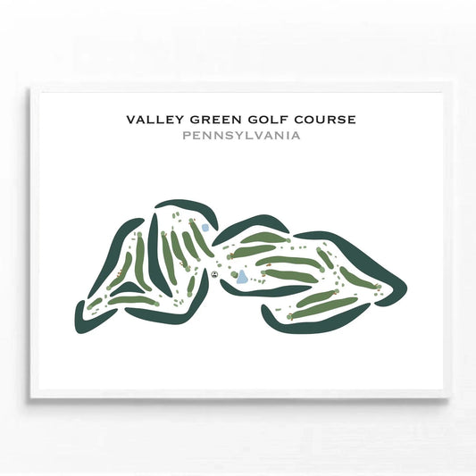 Green Valley Golf Course, Pennsylvania - Printed Golf Courses