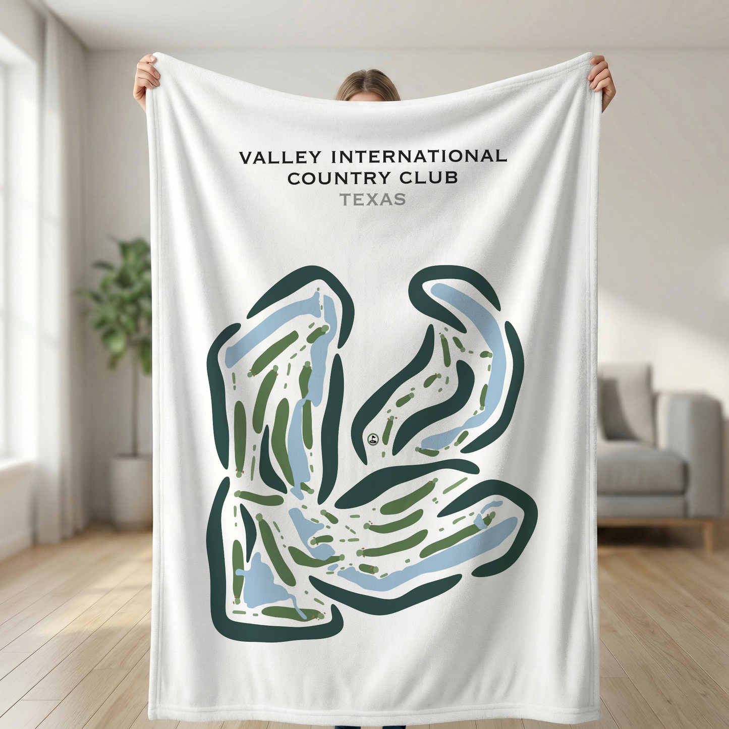Valley International Country Club, Texas - Printed Golf Courses