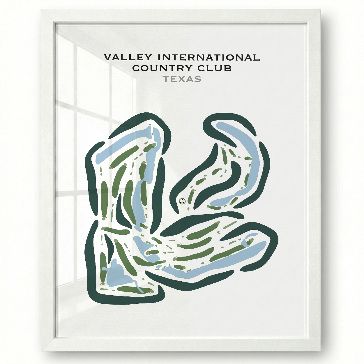 Valley International Country Club, Texas - Printed Golf Courses