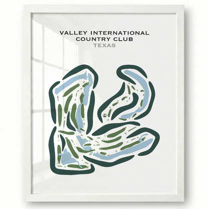 Valley International Country Club, Texas - Printed Golf Courses