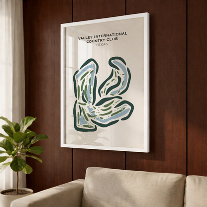 Valley International Country Club, Texas - Printed Golf Courses