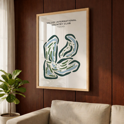 Valley International Country Club, Texas - Printed Golf Courses