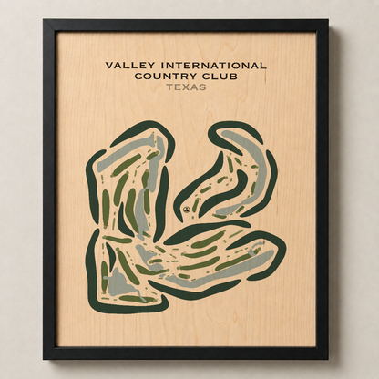 Valley International Country Club, Texas - Printed Golf Courses