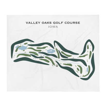 Valley Oaks Golf Course, Iowa - Printed Golf Courses