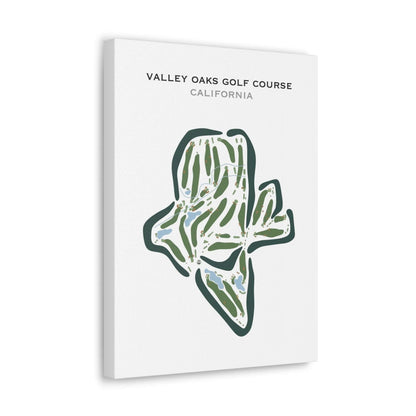 Valley Oaks Golf Course, California - Printed Golf Courses