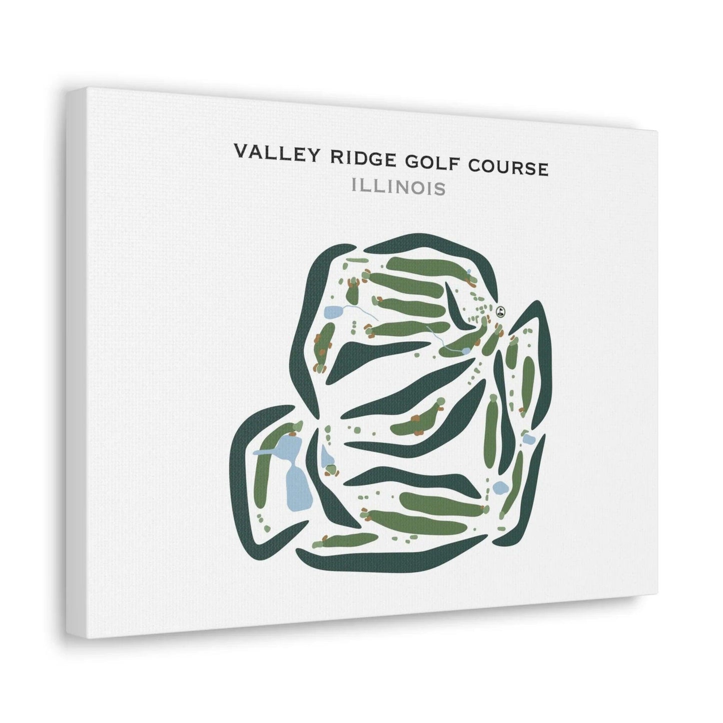 Valley Ridge Golf Course, Illinois - Printed Golf Courses