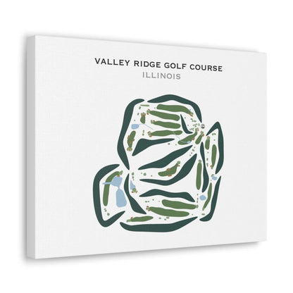 Valley Ridge Golf Course, Illinois - Printed Golf Courses