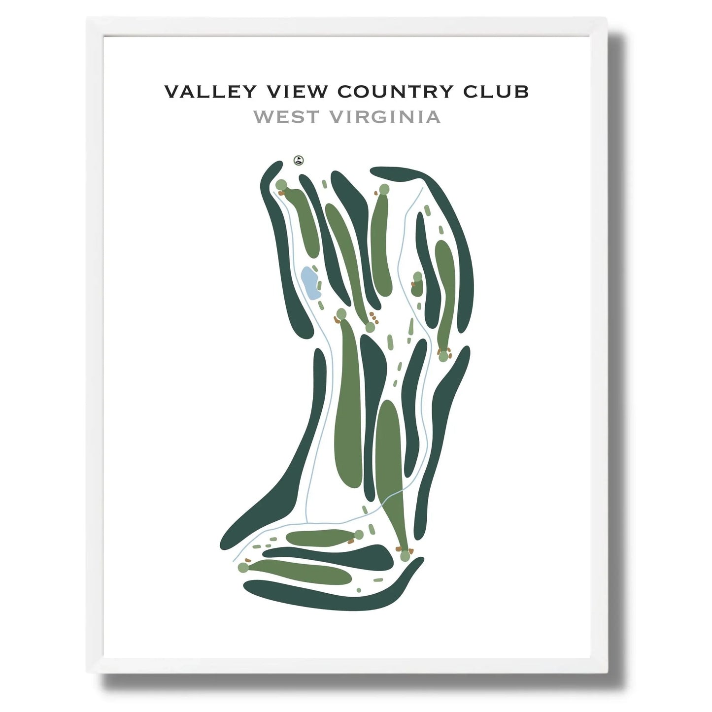 View Valley Country Club, West Virginia - Printed Golf Course