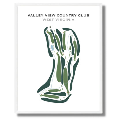 View Valley Country Club, West Virginia - Printed Golf Course