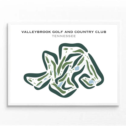 Valleybrook Golf and Country Club, Tennessee - Printed Golf Courses