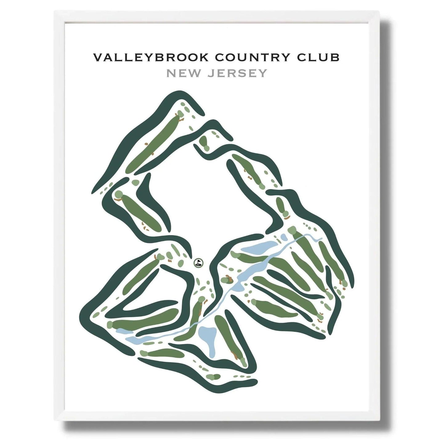 Valleybrook Country Club, New Jersey - Printed Golf Courses