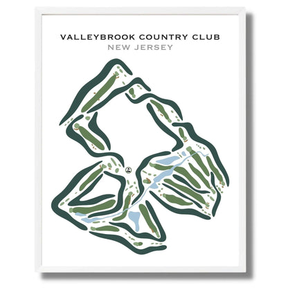 Valleybrook Country Club, New Jersey - Printed Golf Courses