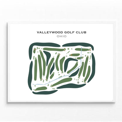 Valleywood Golf Club, Ohio - Printed Golf Courses