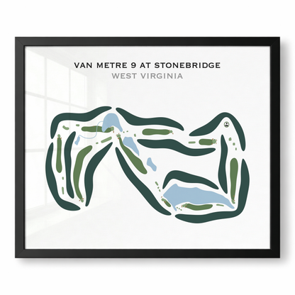 VanMetre 9 at Stonebridge, West Virginia - Printed Golf Courses