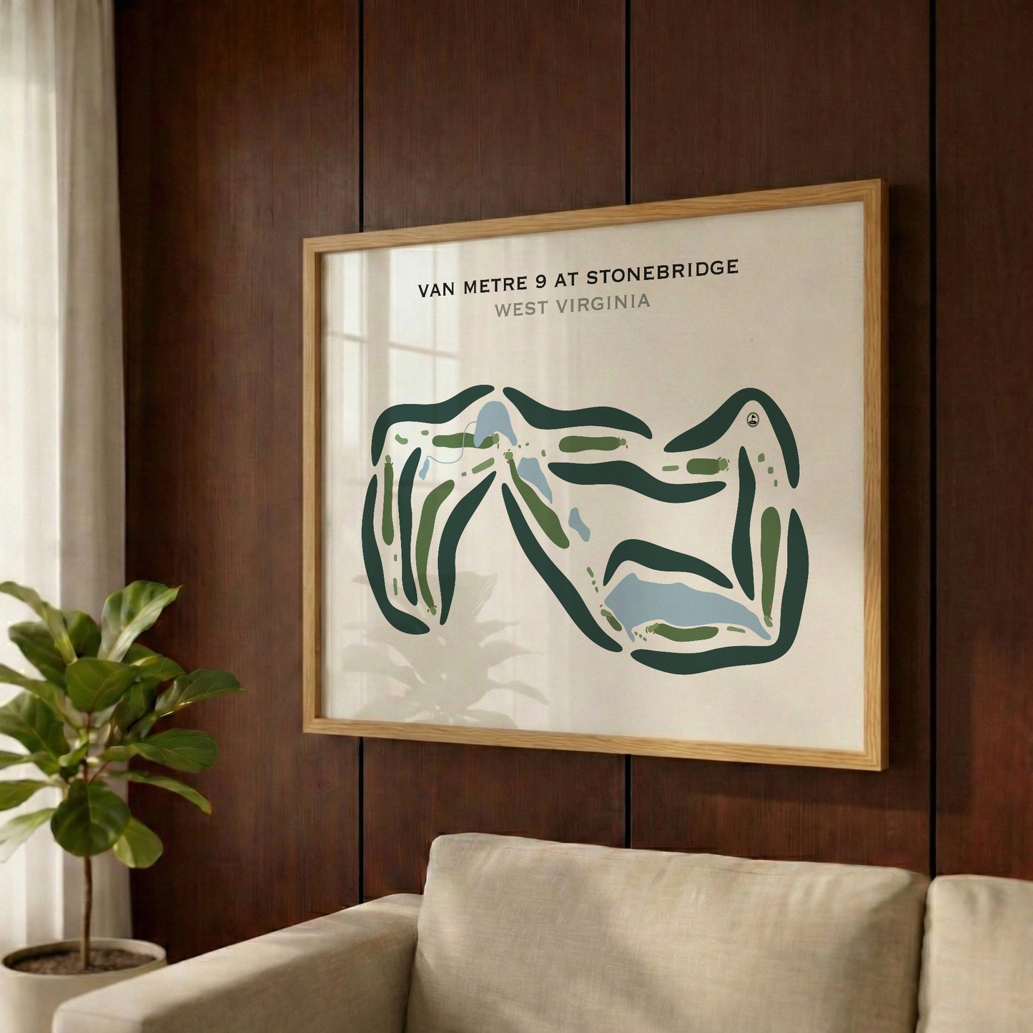 VanMetre 9 at Stonebridge, West Virginia - Printed Golf Courses