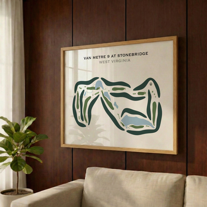 VanMetre 9 at Stonebridge, West Virginia - Printed Golf Courses