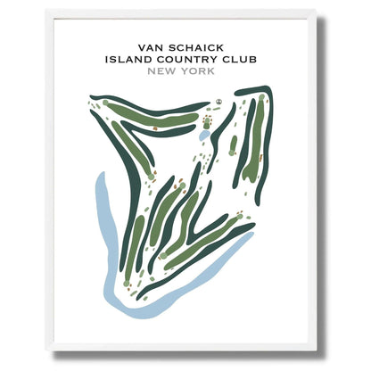 Van Schaick Island Country Club, New York - Printed Golf Courses