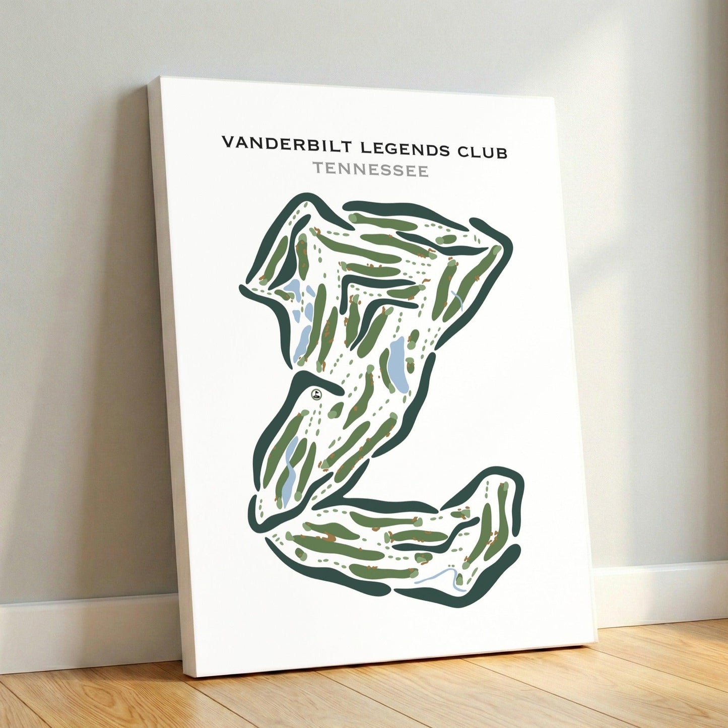 Vanderbilt Legends Club, Tennessee - Printed Golf Courses