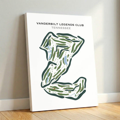 Vanderbilt Legends Club, Tennessee - Printed Golf Courses