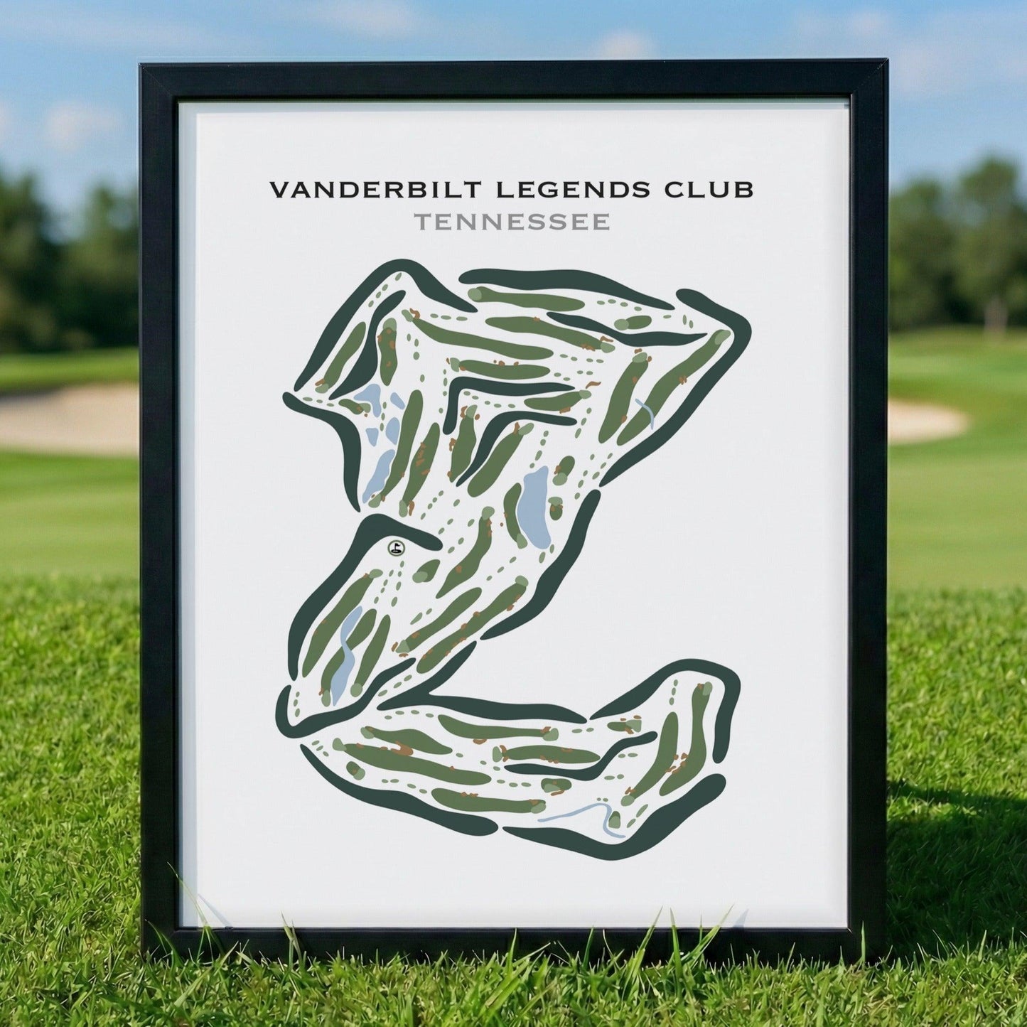Vanderbilt Legends Club, Tennessee - Printed Golf Courses