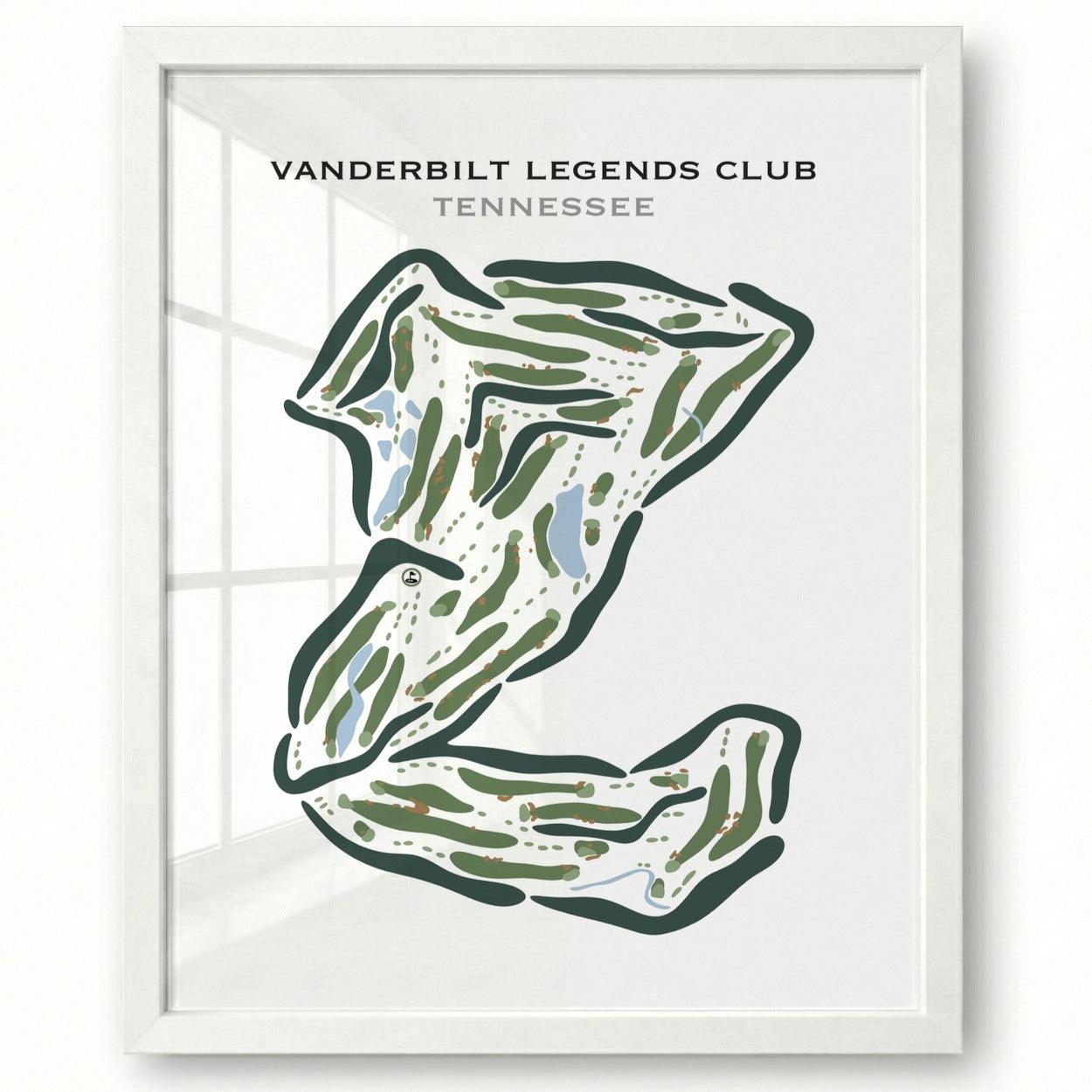 Vanderbilt Legends Club, Tennessee - Printed Golf Courses