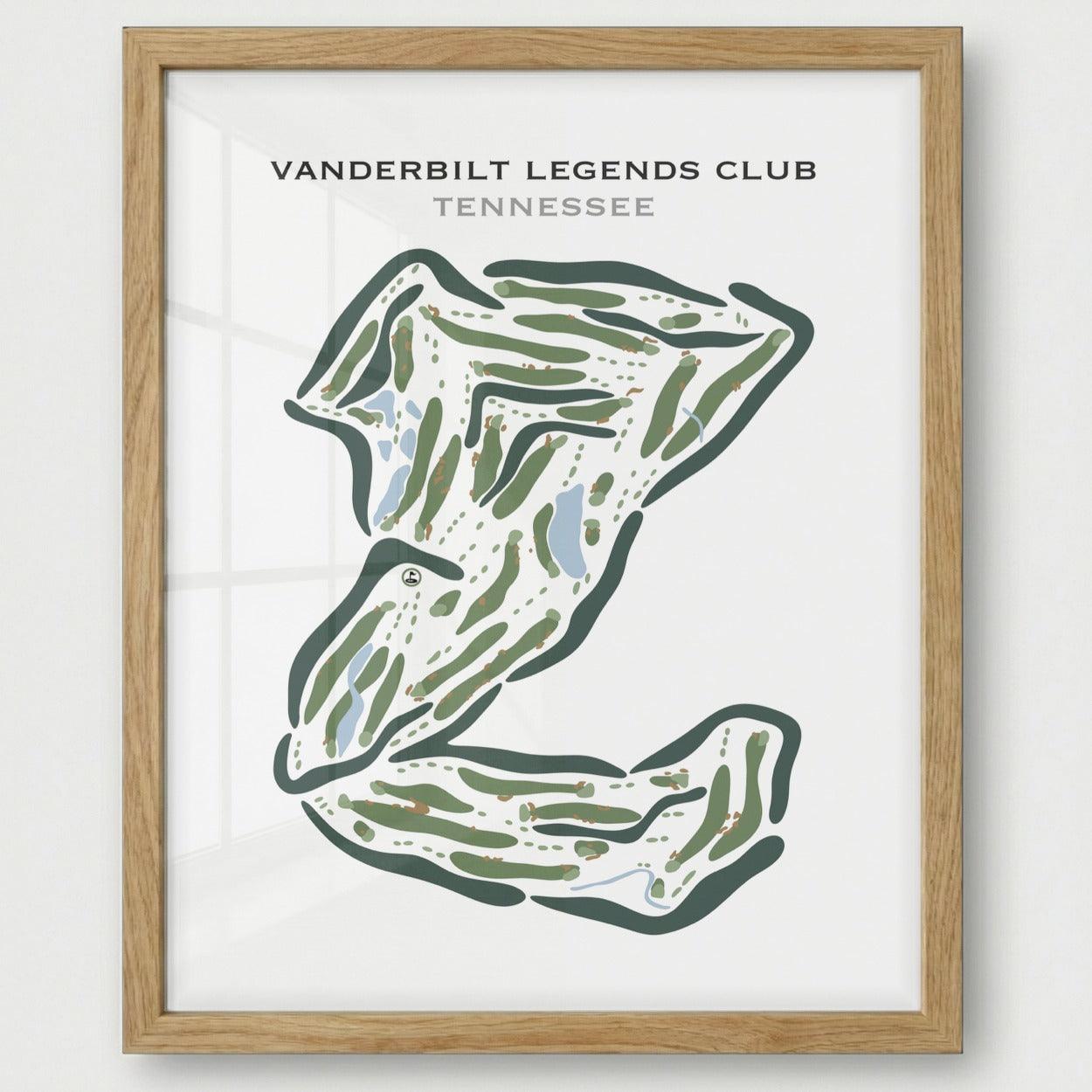 Vanderbilt Legends Club, Tennessee - Printed Golf Courses
