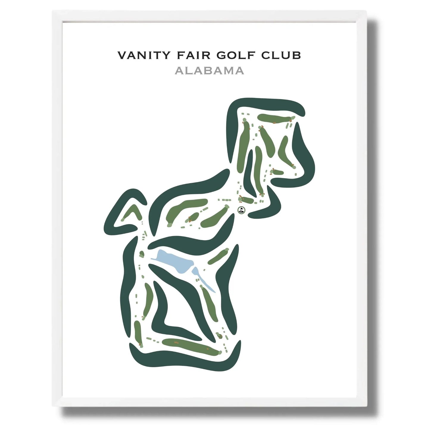 Vanity Fair Golf Club, Alabama - Printed Golf Courses