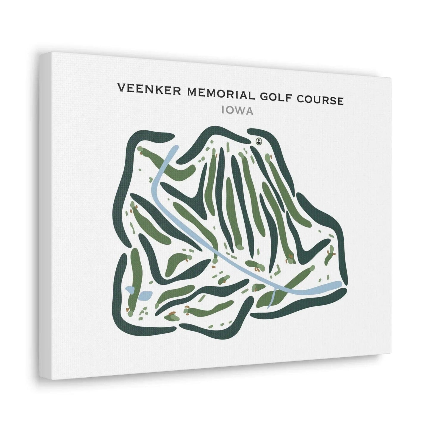 Veenker Memorial Golf Course, Iowa - Printed Golf Courses
