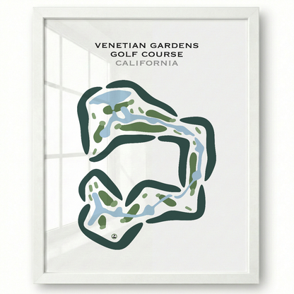 Venetian Gardens Golf Course, California - Printed Golf Courses