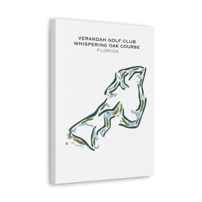 Verandah Golf Club, Whispering Oak Course, Florida - Printed Golf Courses