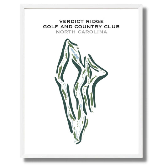 Verdict Ridge Golf & Country Club, North Carolina - Printed Golf Courses