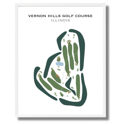 Vernon Hills Golf Course, Illinois - Printed Golf Courses