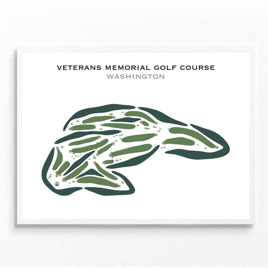 Veterans Memorial Golf Course, Washington - Printed Golf Courses