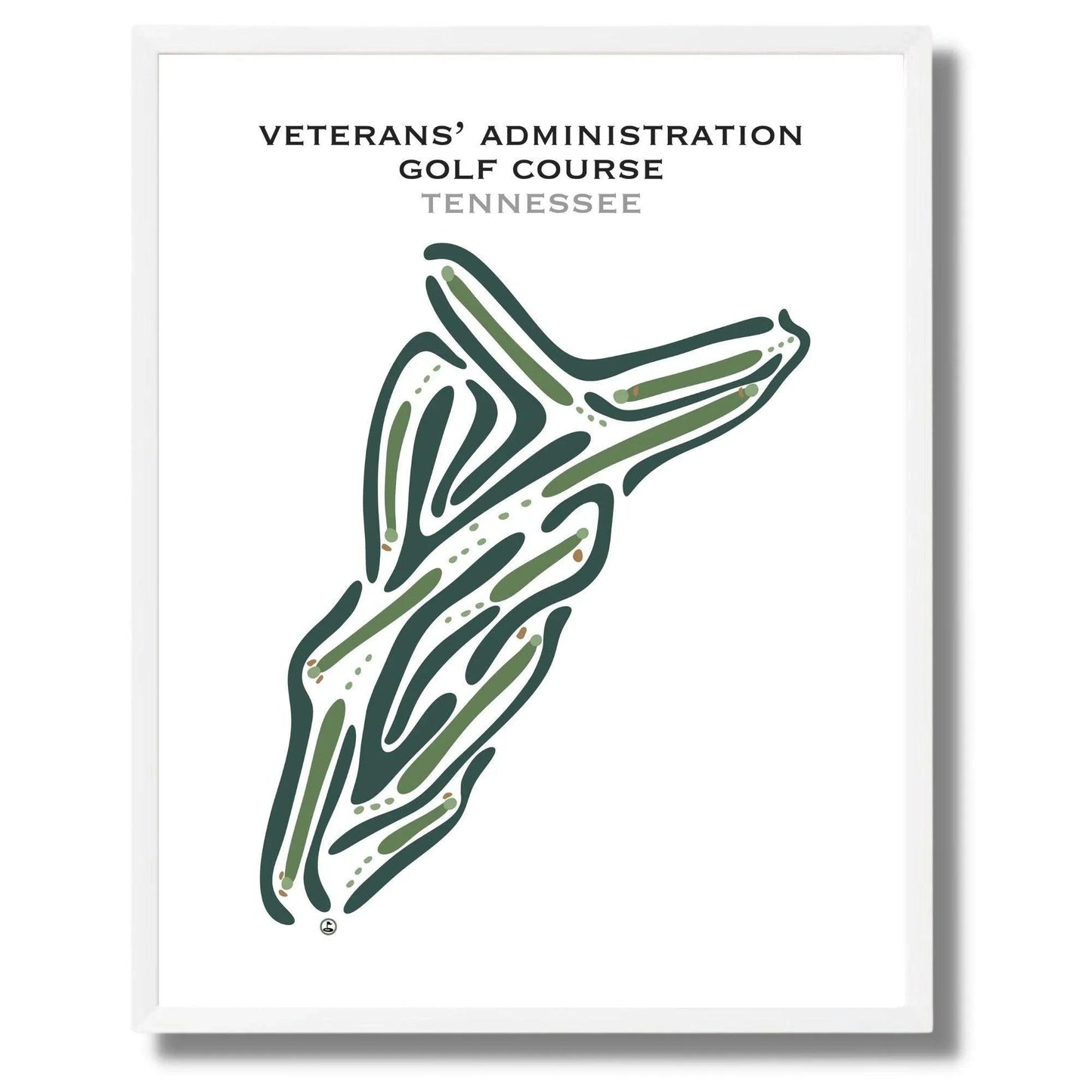 Veterans' Administration Golf Course, Tennessee - Printed Golf Courses