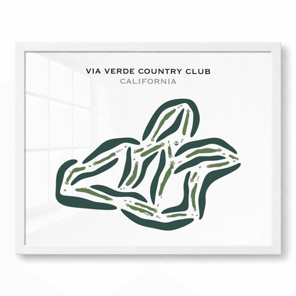 Via Verde Country Club, California - Printed Golf Course