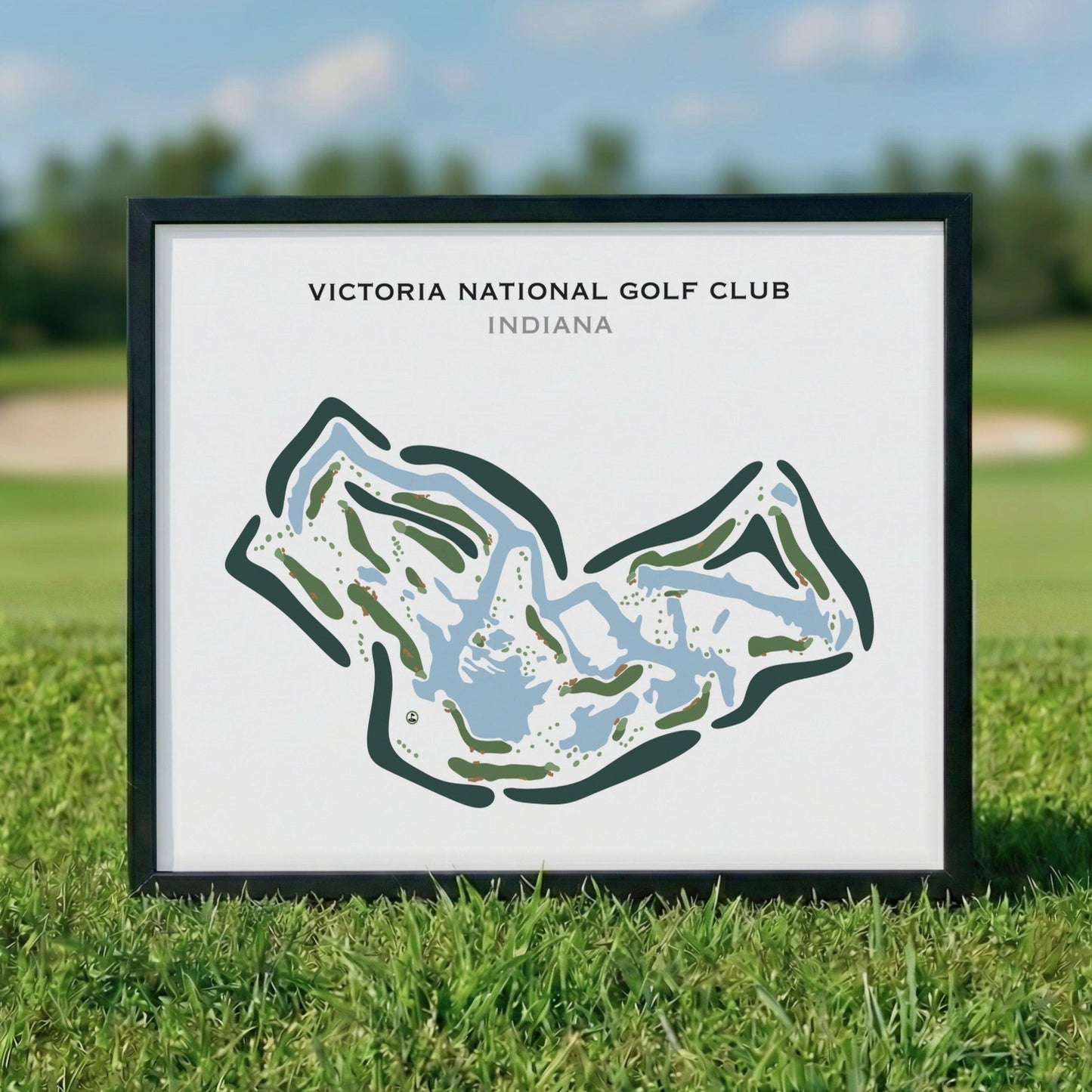 Victoria National Golf Club, Indiana - Printed Golf Courses