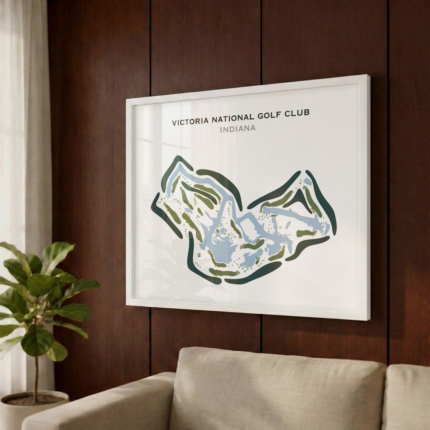 Victoria National Golf Club, Indiana - Printed Golf Courses