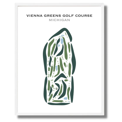 Vienna Greens Golf Course, Michigan - Printed Golf Courses