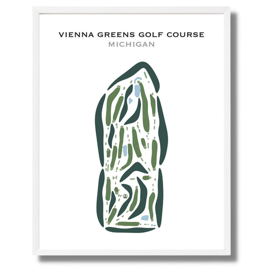 Vienna Greens Golf Course, Michigan - Printed Golf Courses