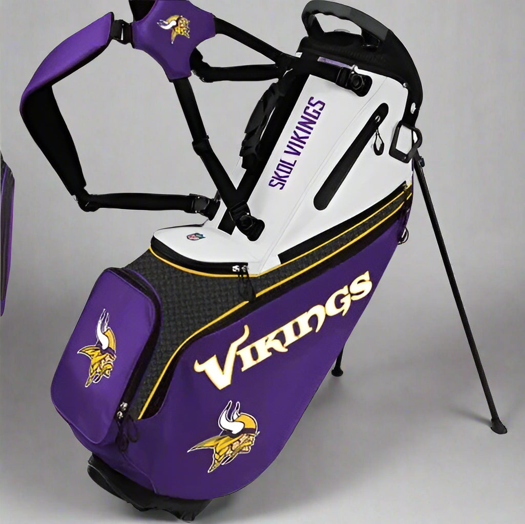 WinCraft - Minnesota Vikings The Back Nine Stand  Golf Bag