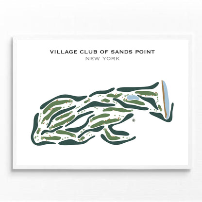 Village Club of Sands Point, New York - Printed Golf Courses
