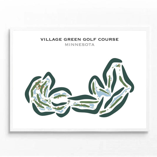 Village Green Golf Course, Minnesota (Landscape) - Printed Golf Courses