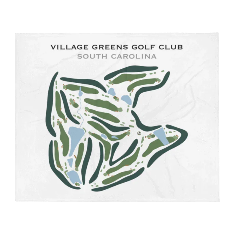 Village Greens Golf Club, South Carolina - Printed Golf Course