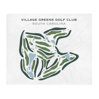 Village Greens Golf Club, South Carolina - Printed Golf Course