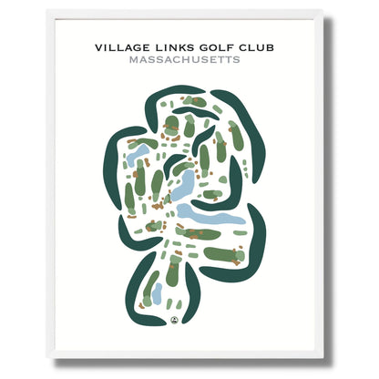 Village Links Golf Club, Massachusetts - Printed Golf Courses