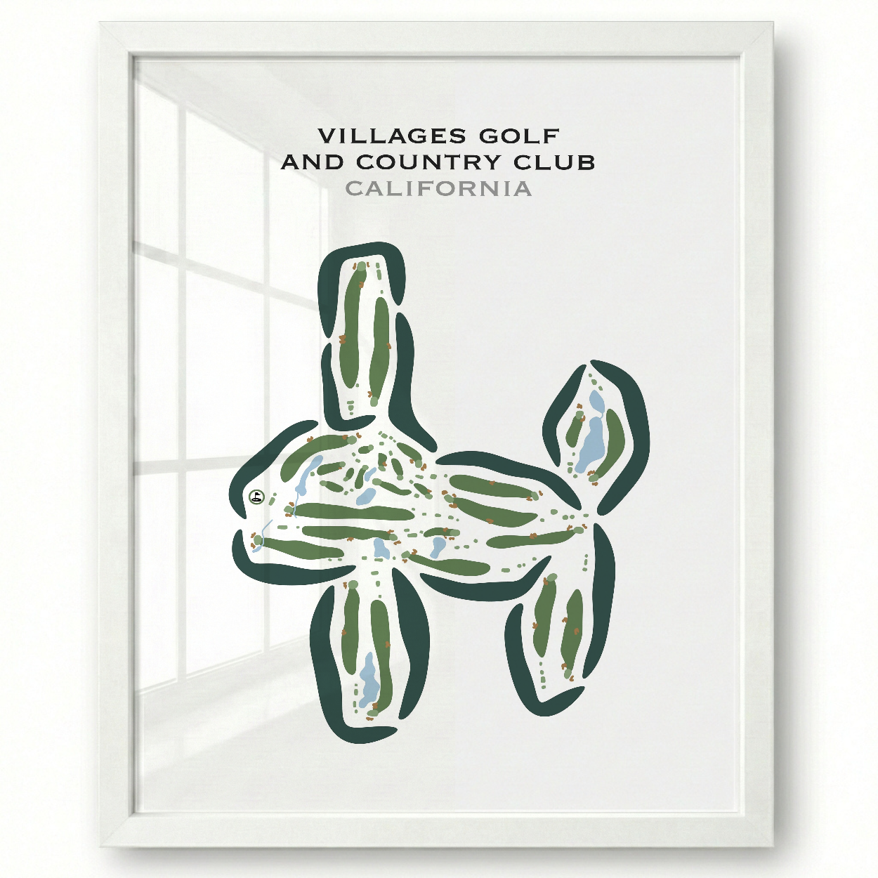 Villages Golf & Country Club, California - Printed Golf Courses